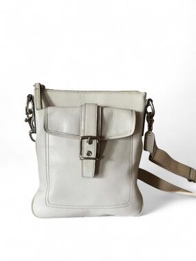 Coach Cream Leather Mini Crossbody
